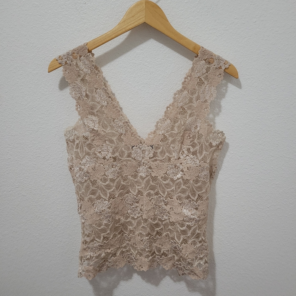 Natori Lace Tank Top Size Large - Picture 2 of 7